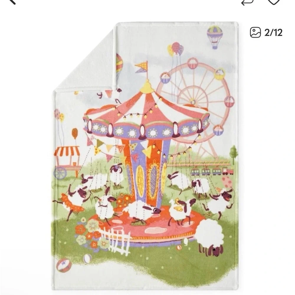 Cozy Bliss 59” Printed Throw - Lamb Playground